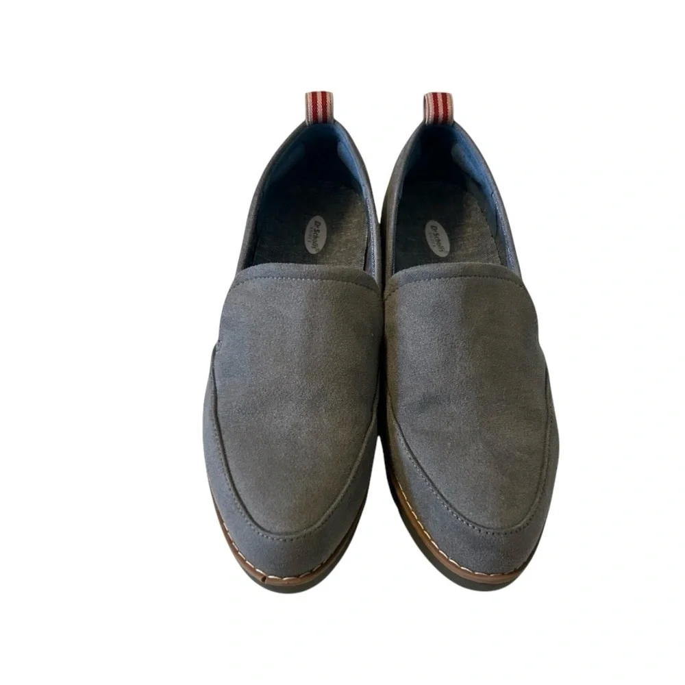 •Dr Scholls Sustainable Comfort Slip On Loafer Sz 6.5 Gray, lug sole